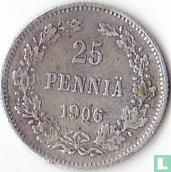 Finlande 25 penniä 1906 - Image 1