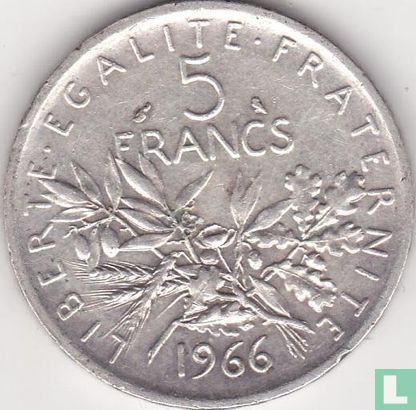 Frankreich 5 Franc 1966 - Bild 1
