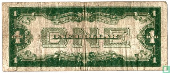 Etats-Unis $ 1 1934 (joint le certificat d'argent, bleu) - Image 2