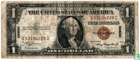 1 dollar des États-Unis (Hawaï) - Image 1