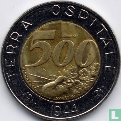San Marino 500 lire 1991 "Terra Ospitale 1944" - Image 2