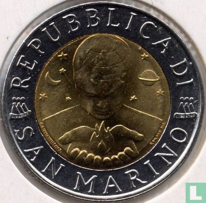 San Marino 500 lire 1998 "Chemistry" - Image 2