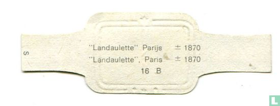 ”Landaulette”  Parijs  ± 1870 - Afbeelding 2