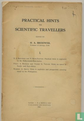 Practical hints to scientific travellers, I - Afbeelding 1