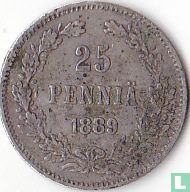 Finlande 25 penniä 1889 - Image 1