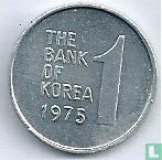 Corée du Sud 1 won 1975 - Image 1