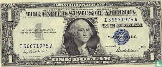 États-Unis $ 1 1957-A-B - Image 1
