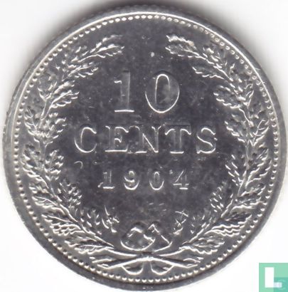 Nederland 10 cents 1904 - Afbeelding 1
