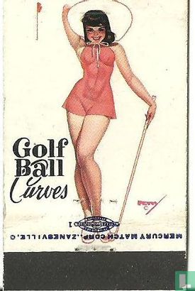 Pin up 50 ies  golf ball curves - Afbeelding 2
