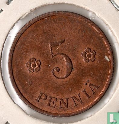Finlande 5 penniä 1928 - Image 2