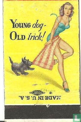 Pin up 50 ies young dog - old trick - Bild 2