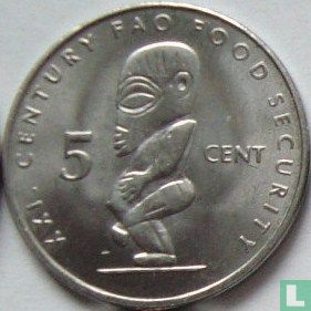 Cook Islands 5 cents 2000 "21st century FAO food security" - Image 2