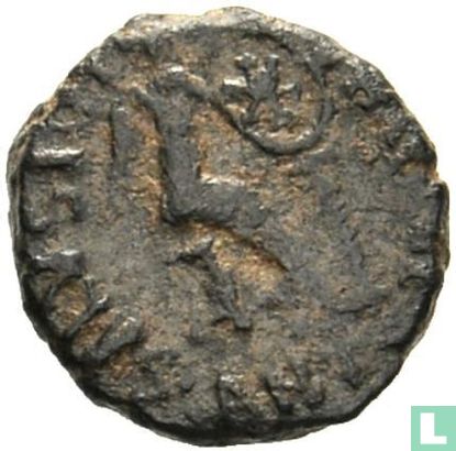 Romeinse Rijk, AE4, Aelia Flaccilla (eerste vrouw van Theodosius I, gestorven 386 n.C.), Antiochië, 383-386 - Afbeelding 2