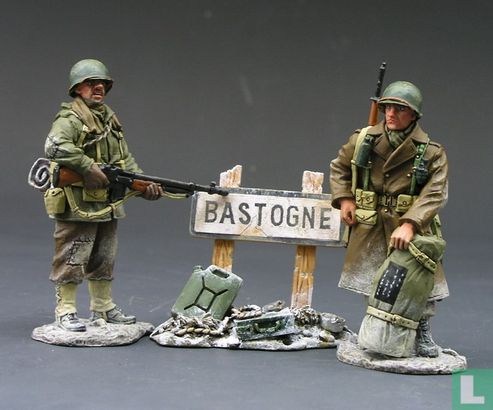 Willkommen Sie bei Bastogne (zwei US-Soldaten)