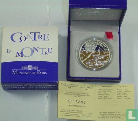 France 1½ euro 2003 (PROOF) "100th Anniversary of the Tour de France - Time trial" - Image 3