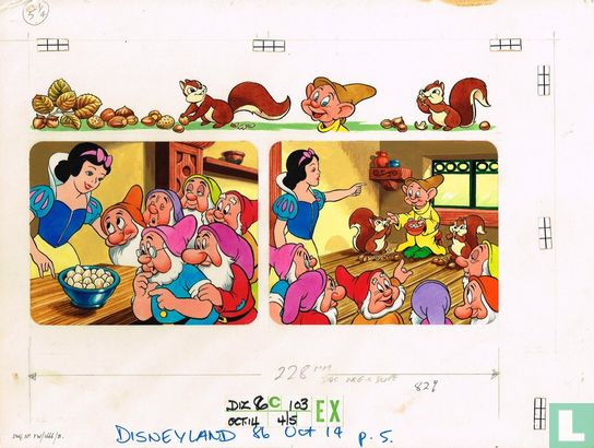 Walt Disney - Snowwhite and the 7 Dwarfs - origineel  - [jaren 70]