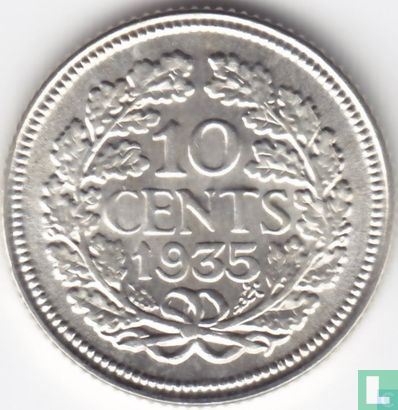 Niederlande 10 Cent 1935 - Bild 1