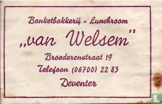 Banketbakkerij Lunchroom "van Welsem" - Image 1