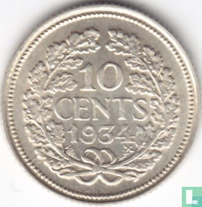 Pays-Bas 10 cents 1934 - Image 1
