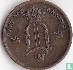 Sweden 1/3 skilling banco 1855 - Image 2