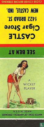 Pin up 40 ies A wicket player  - Afbeelding 1
