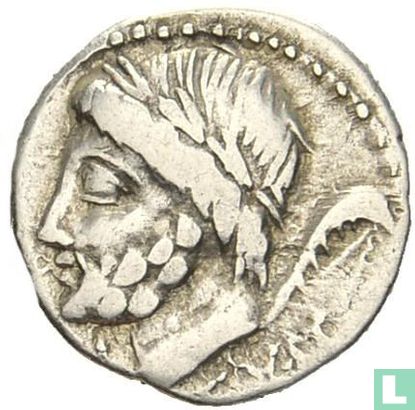 Romeinse Republiek. L. en C. Memmius, AR Denarius 87 v.C.  - Afbeelding 1