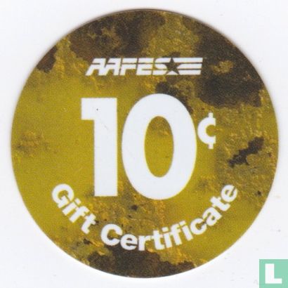 AAFES 10c 2004 Military Picture Pog Gift Certificate 4G101 - Image 2