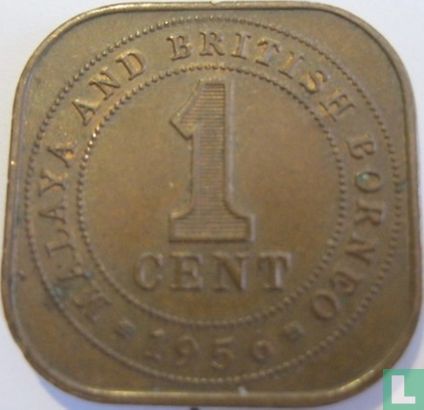 Malaya and British Borneo 1 cent 1956 - Image 1
