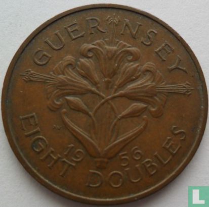 Guernsey 8 doubles 1956 - Afbeelding 1