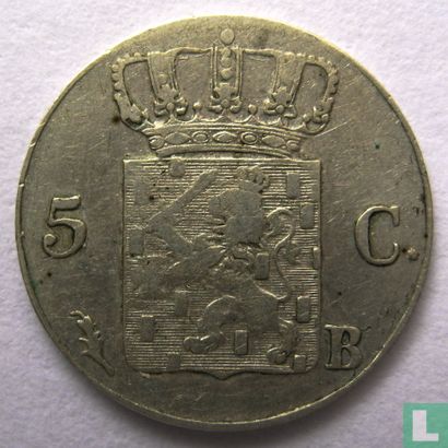 Pays-Bas 5 cent 1827 (B) - Image 2