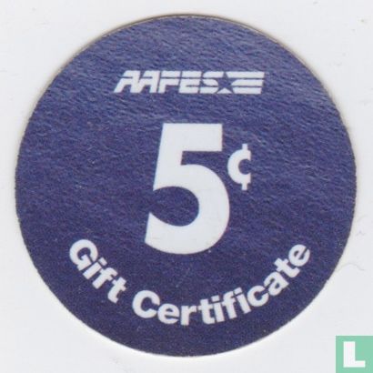AAFES 5c 2003 Military Picture Pog Gift Certificate 3E51 - Bild 2