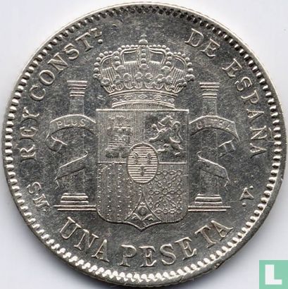 Espagne 1 peseta 1900 - Image 2