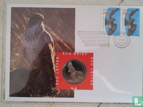 Nederland ecubrief 1995 "8- Nederlandse Roofvogels" - Image 1