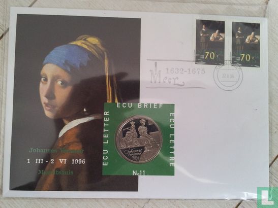 Nederland ecubrief 1996 "11 - Johannes Vermeer" - Bild 1