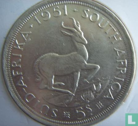Afrique du Sud 5 shillings 1951 - Image 1