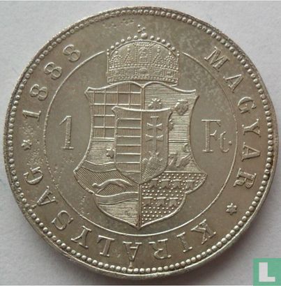 Hongarije 1 forint 1888 - Afbeelding 1