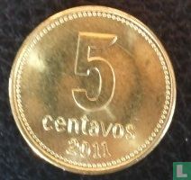 Argentinië 5 centavos 2011 - Afbeelding 1