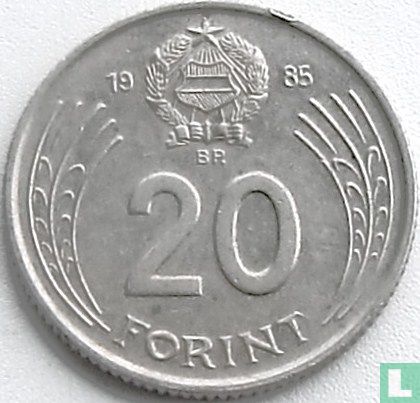 Hongarije 20 forint 1985 - Afbeelding 1