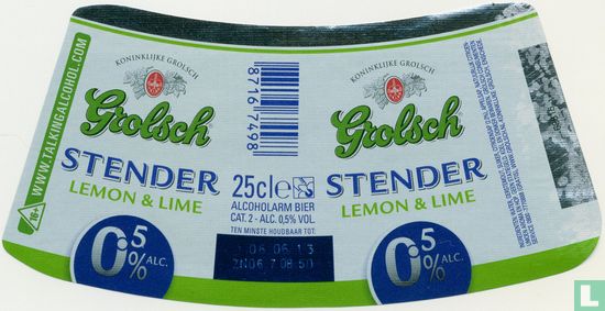 Grolsch Stender Lemon & Lime