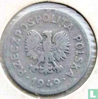 Poland 1 zloty 1949 (aluminum) - Image 1