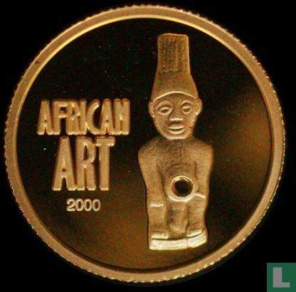 Congo-Kinshasa 20 francs 2000 (PROOF) "African art" - Afbeelding 1