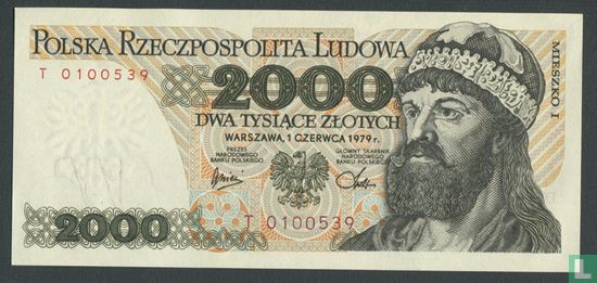 Polen 2.000 Zlotych 1979 - Afbeelding 1