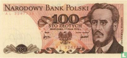 Pologne 100 Zlotych 1976 - Image 1