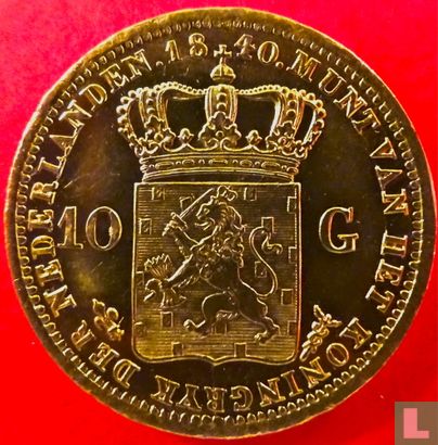 Pays-Bas 10 gulden 1840 - Image 1