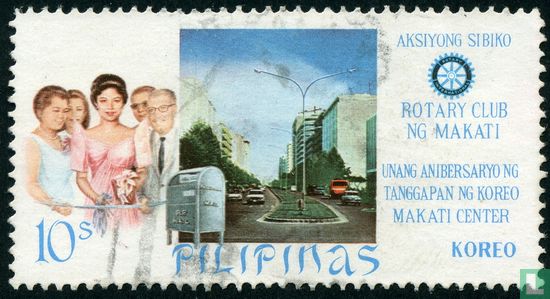 Postcentrum van Makati en Rotary