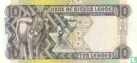 Sierra Leone 10 Leones 1988 - Bild 2
