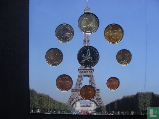 Frankrijk jaarset 2001 (Amsterdams Muntkantoor) - Afbeelding 2