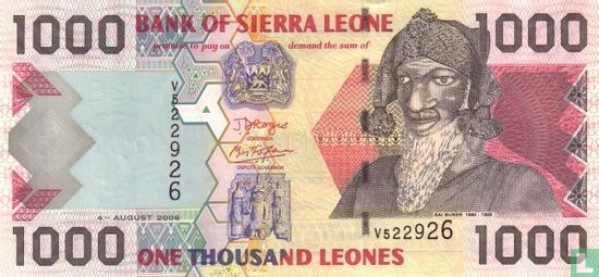 Sierra Leone 1.000 Leones 2006 - Image 1