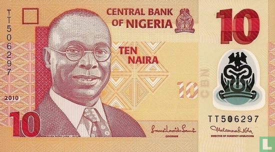 Nigeria 10 Naira 2010 - Afbeelding 1