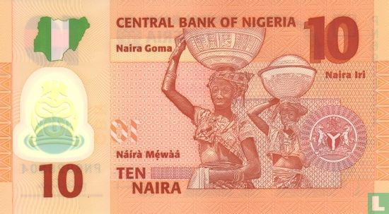 Nigeria 10 Naira 2010 - Afbeelding 2